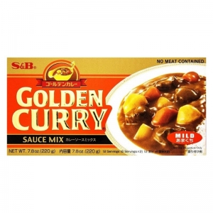 Curry em Tablete Mild (Suave)  - Golden Curry S&B 220g