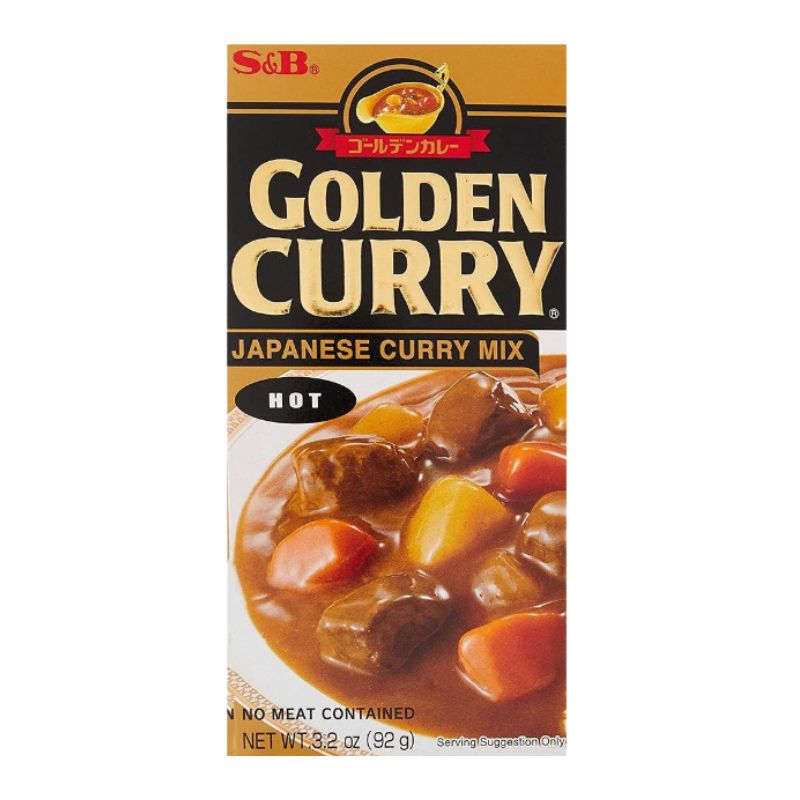 Curry em Tablete Hot (Forte)  - Golden Curry S&B 92g