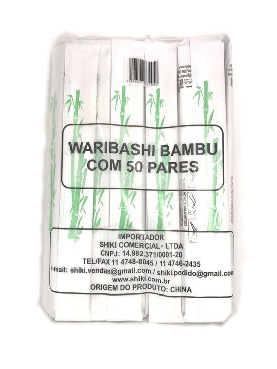 Hashi de Bambu- Waribashi com 50 pares