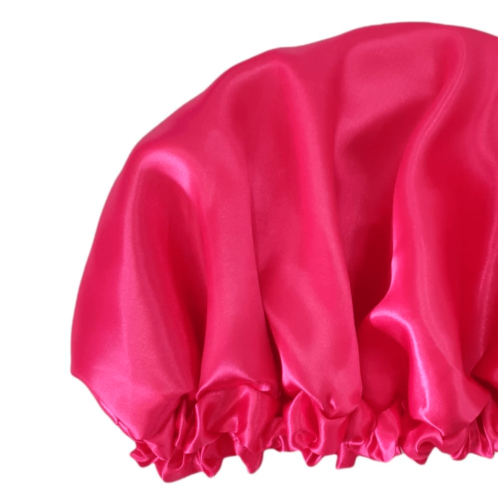 Touca de Cetim Pink com Elástico Anti Frizz