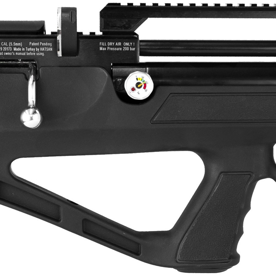 Carabina de Pressão Hatsan PCP Bullpup Flashpup 12 tiros Polimero 5,5mm