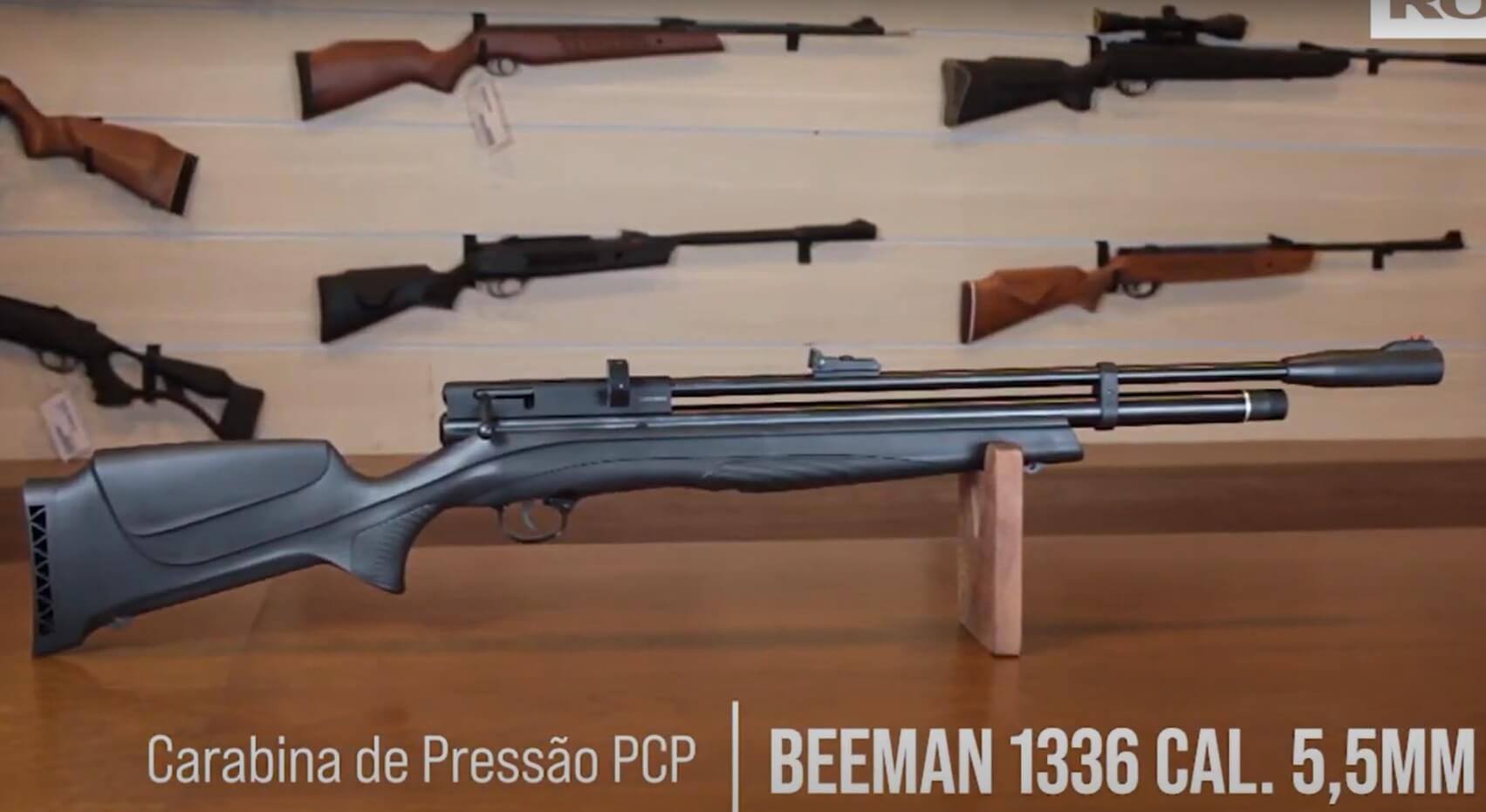 Carabina PCP Beeman 1336 POLIMERI 10 tiros 5,5mm 1+ Bomba ROSSI