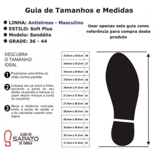 Sandália Clube do Sapato de Franca de Couro Antistress Conforto DFT Trento Cafè