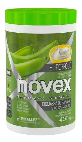 Máscara Superfood Novex Biomassa Banana Açúcar Mascavo 400g