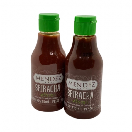 Kit Molho de Pimenta Mendez 215ml 02 Sriracha Sabor Oriental