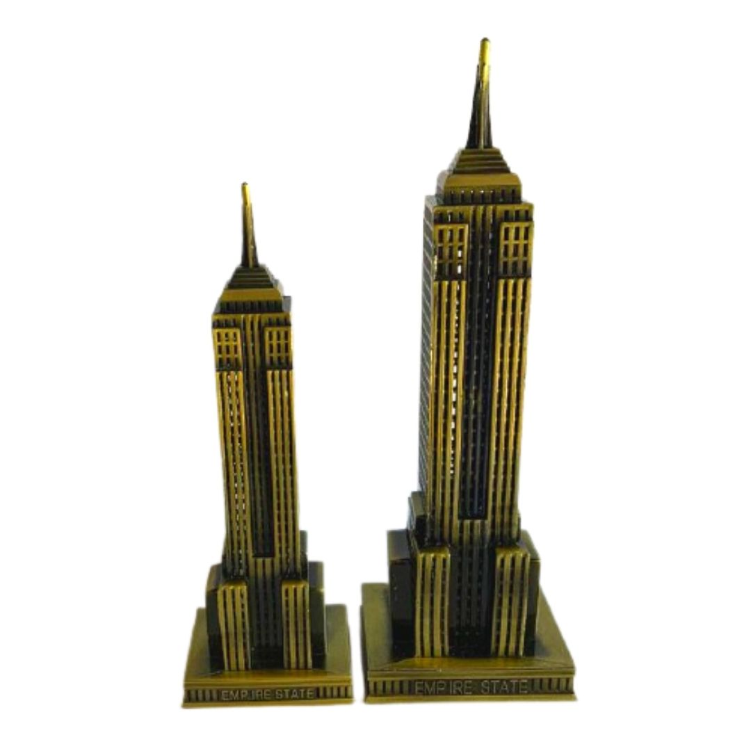 Kit 02 Empire State Building Enfeite Miniatura Decoração M G