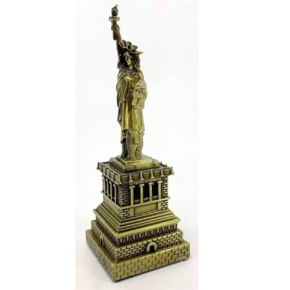Kit 03 Estatua da Liberdade Enfeite Miniatura Decoração PMG