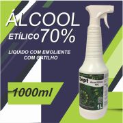 ÁLCOOL ETÍLICO 70% COM GATILHO  1 LITRO - SEPT