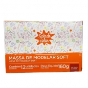 MASSINHA DE MODELAR SOFT 160G 12 CORES - 07339 - SPLASH COLOR