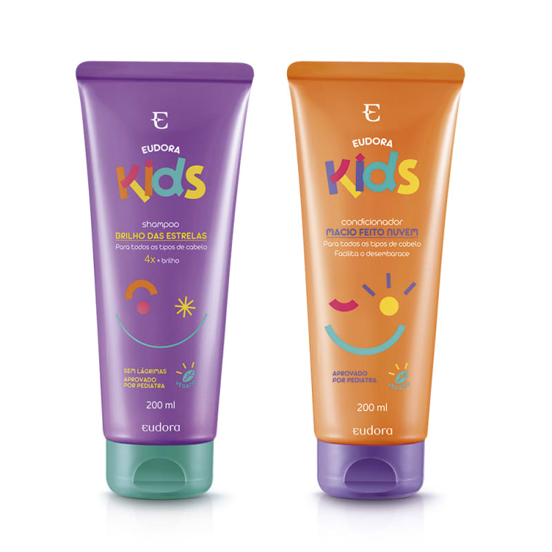 Combo Eudora Kids Shampoo + Condicionador  - Shine Shop Perfumes e Cosméticos