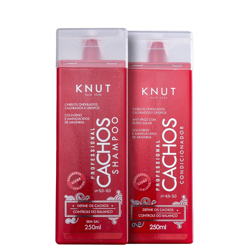 Kit Shampoo + Condicionador Cachos Knut (2 Produtos)
