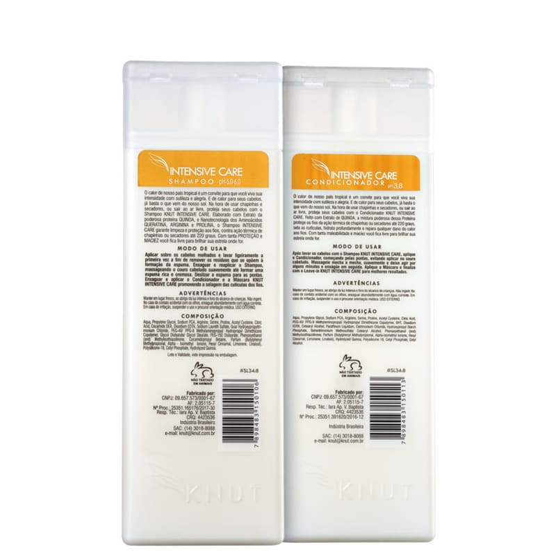 Kit Shampoo + Condicionador Intensive Care Knut (2 Produtos) - Shine Shop Perfumes e Cosméticos