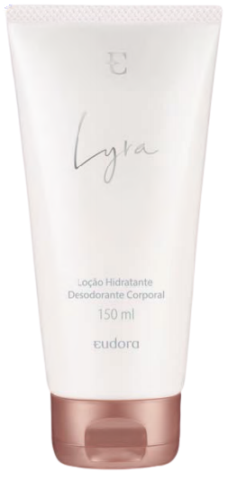 Lyra Loção Desodorante Hidratante Corporal Eudora 150ml  - Shine Shop Perfumes e Cosméticos