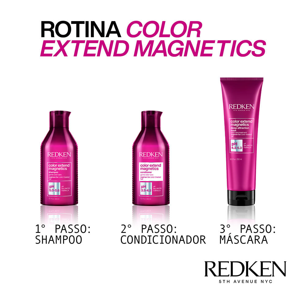 Redken Color Extend Magnetics Deep Attraction - Máscara Capilar 250ml - Shine Shop Perfumes e Cosméticos
