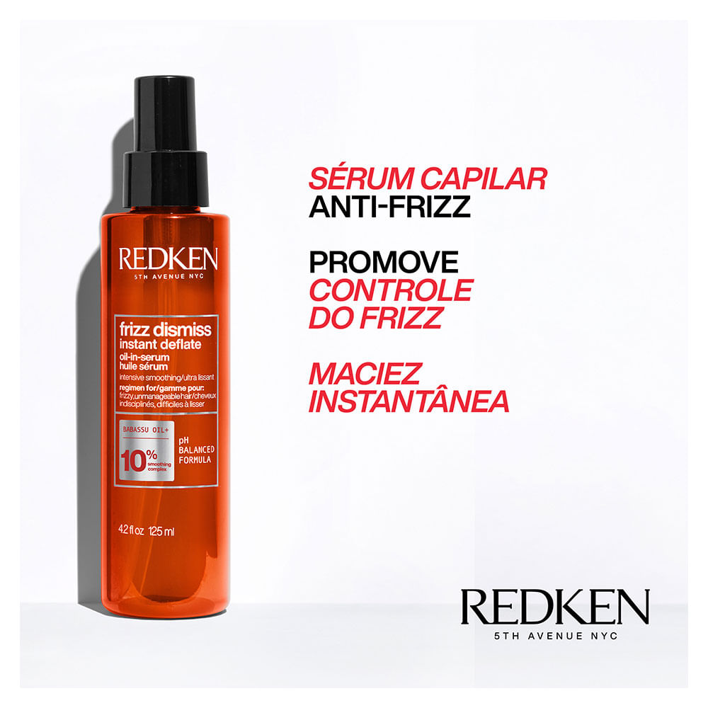 Redken Frizz Dismiss Instant Deflate Oil-in-Serum 125ml  - Shine Shop Perfumes e Cosméticos