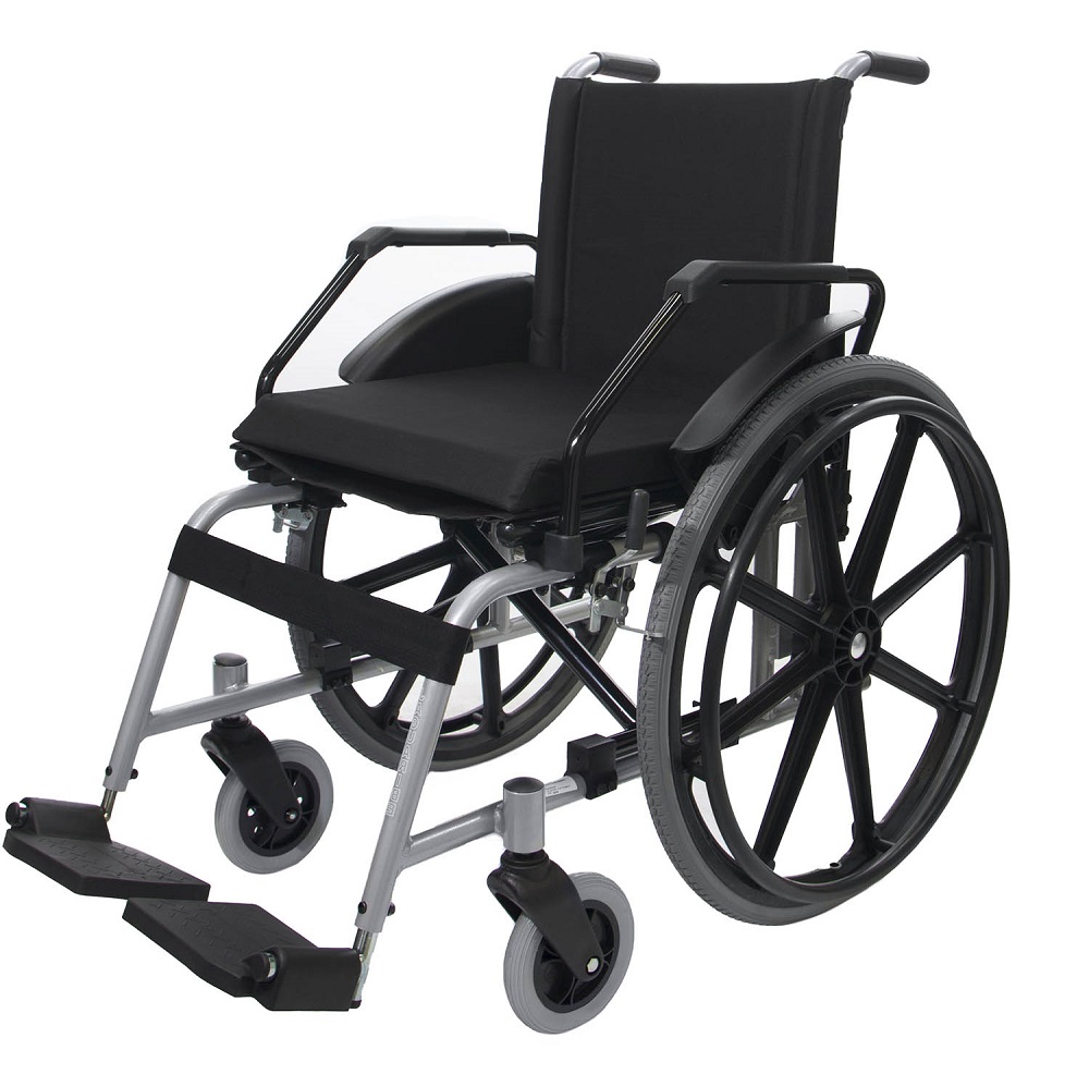 Cadeira de Rodas Jaguaribe Taipu J3 44 Prata