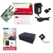 Kit Básico Raspberry Pi 3 - 32gb Case Com Cooler