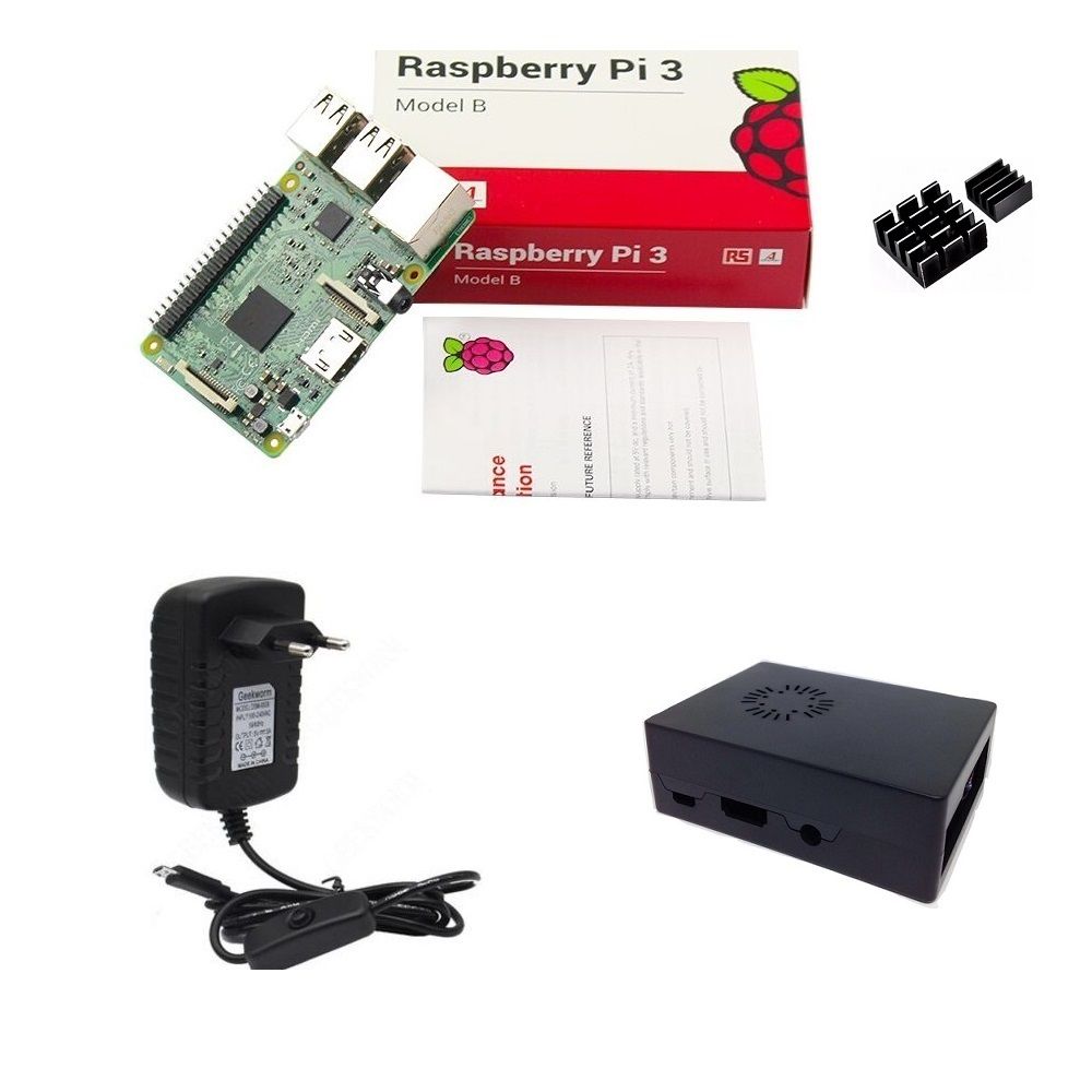 Kit Básico Raspberry Pi 3 - Case Com Cooler