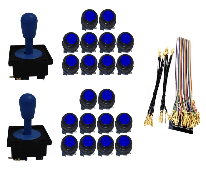 Kit com 2 Comandos Aegir 20 Botões Corpo Preto e Gpio Azul
