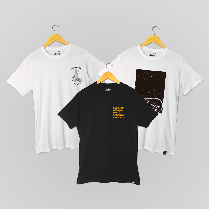Kit 3 Camisetas - Launch Pack