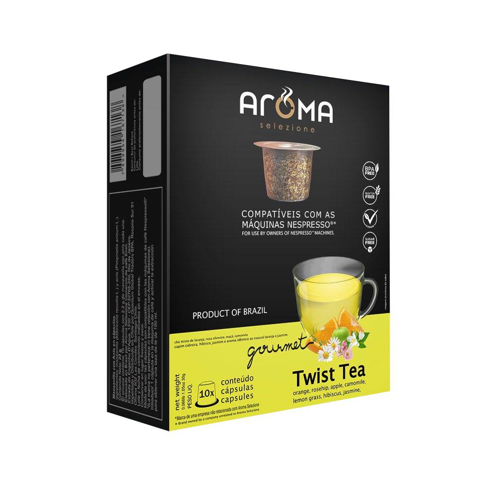 10 Cápsulas para Nespresso®, Aroma, Chá Twist Tea