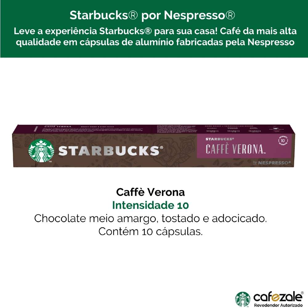 10 Cápsulas Nespresso®, Starbucks, Café Veronna