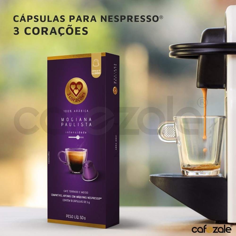 10 Cápsulas para Nespresso®, 3 Corações, Mogiana Paulista