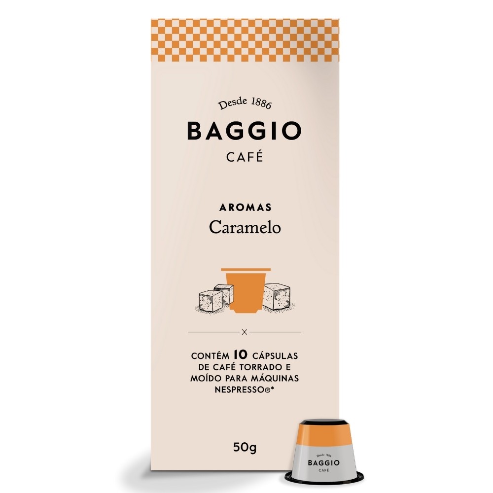 10 Cápsulas para Nespresso®, Baggio Aromas, Café Caramelo