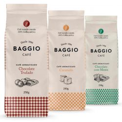Café Moído Baggio, Aromas, 3 Pacotes de 250g