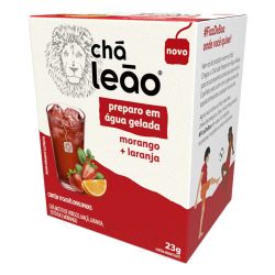 Chá Leão Gelado, Morango e Laranja, 10 saquinhos