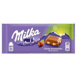 Chocolate Milka, Avelãs Inteiras, Barra 100g