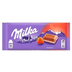 Chocolate Milka, Morango, Barra 100g
