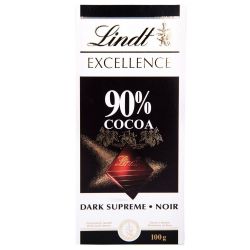 Chocolate Suiço, Lindt Excellence, 90% Cacau, 1 Barra