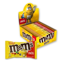 M&amp;Ms Amendoim e Chocolate Mars Kit 14 unidades de 80g