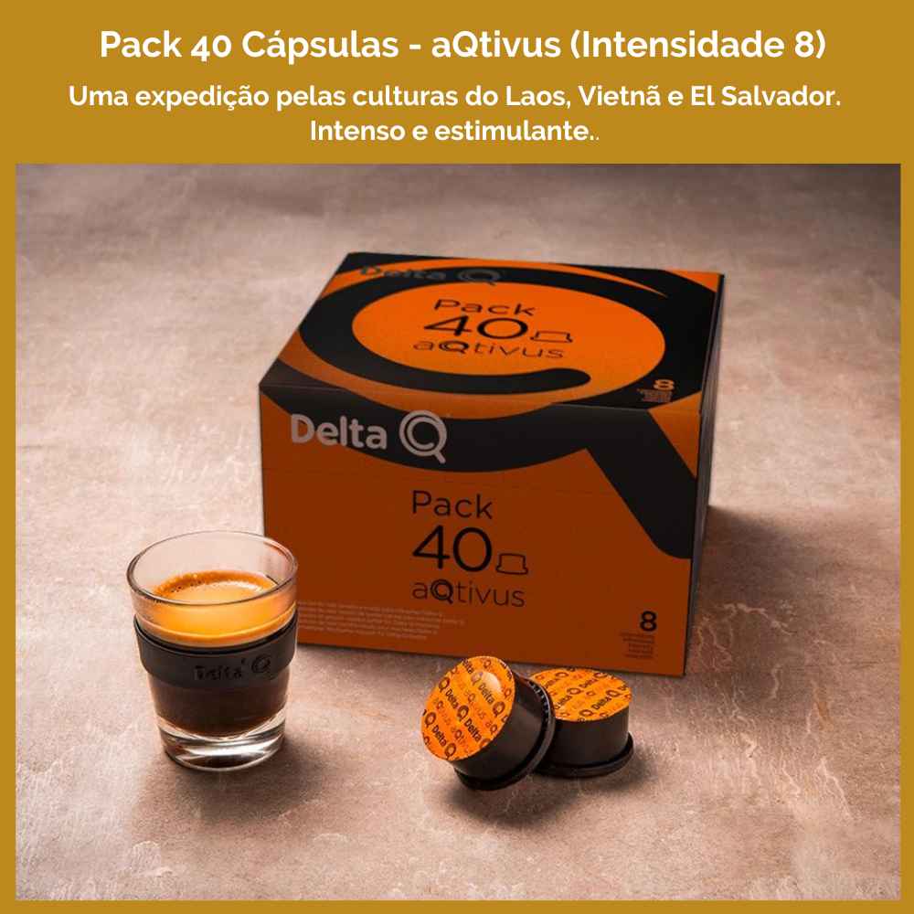 40 Cápsulas Delta Q Café Pack Econômico aQtivus Int. 8