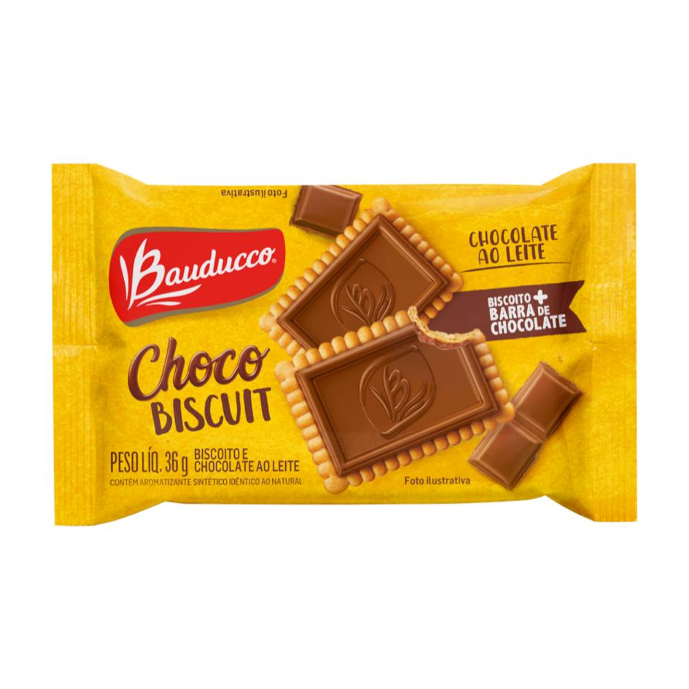 Biscoito Bauducco Choco Biscuit Pacote 36g