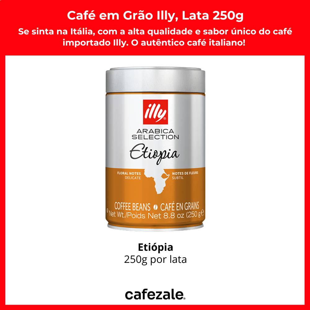 Café em Grão, Illy Selection, Etiópia, Lata 250g