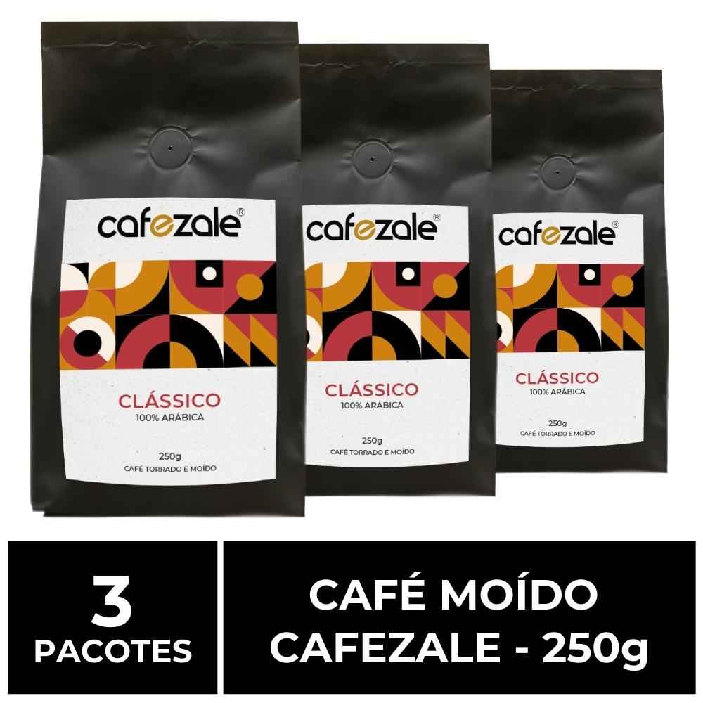 Café Moído, Cafezale, 3 Pacotes de 250g