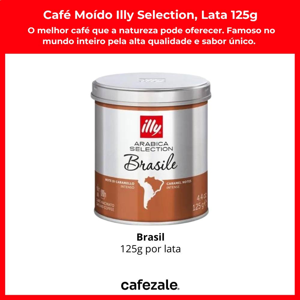 Café Moído, Illy, Brasil, Lata 125g