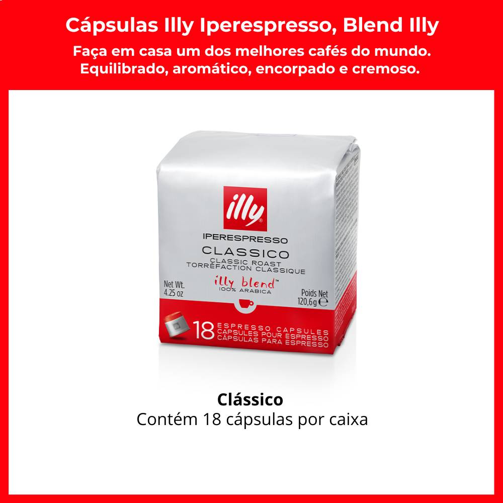 Cápsulas Illy Iperespresso, Café Blend Illy, Clássico