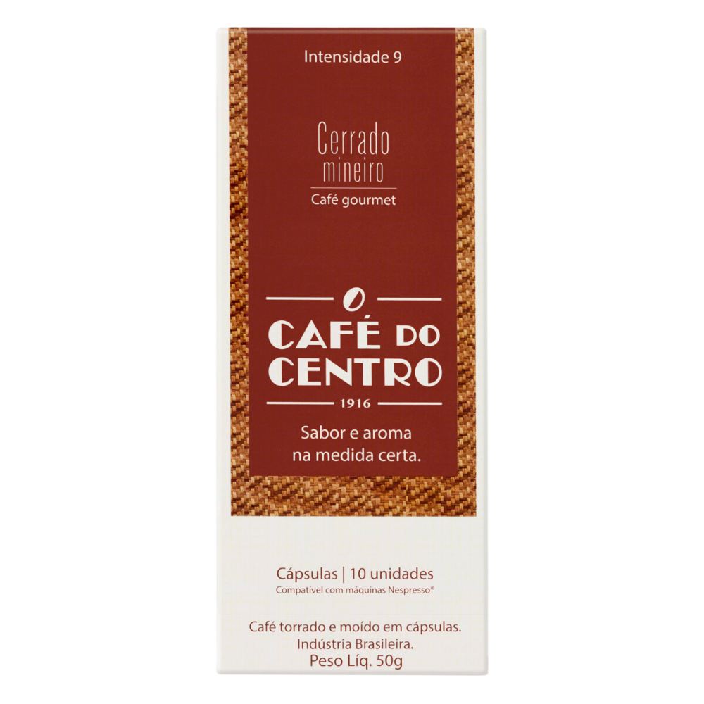 Cápsulas para Nespresso®, Café do Centro, Cerrado Mineiro