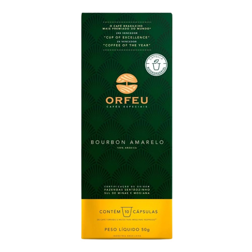 Cápsulas para Nespresso®, Café Orfeu, Bourbon Amarelo