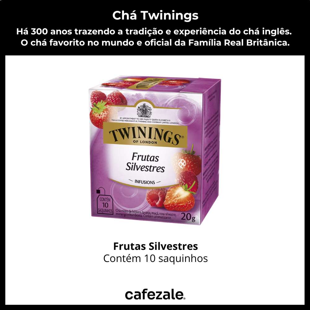 Chá Twinings, Frutas Silvestres, Caixa com 10 sachês