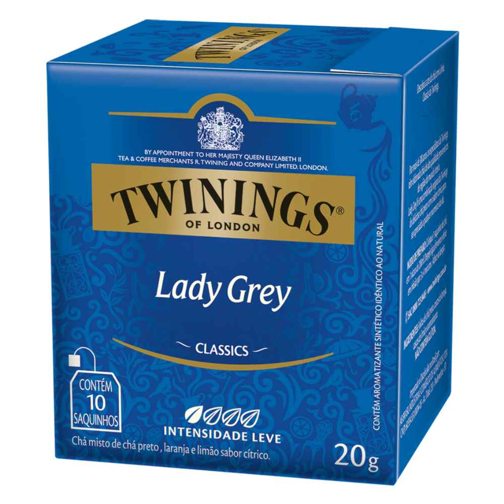 Chá Twinings, Lady Grey, Caixa com 10 sachês