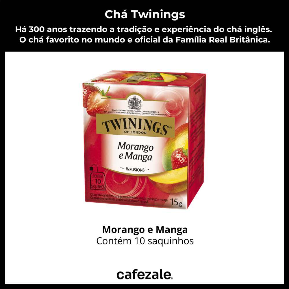 Chá Twinings, Morango e Manga, Caixa com 10 sachês