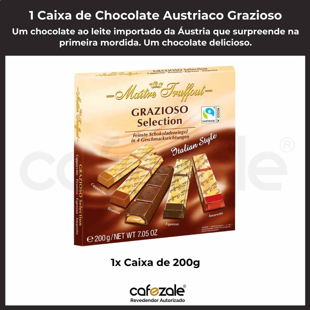 Chocolate Austriaco Grazioso, Maitre Truffout, 1 Caixa