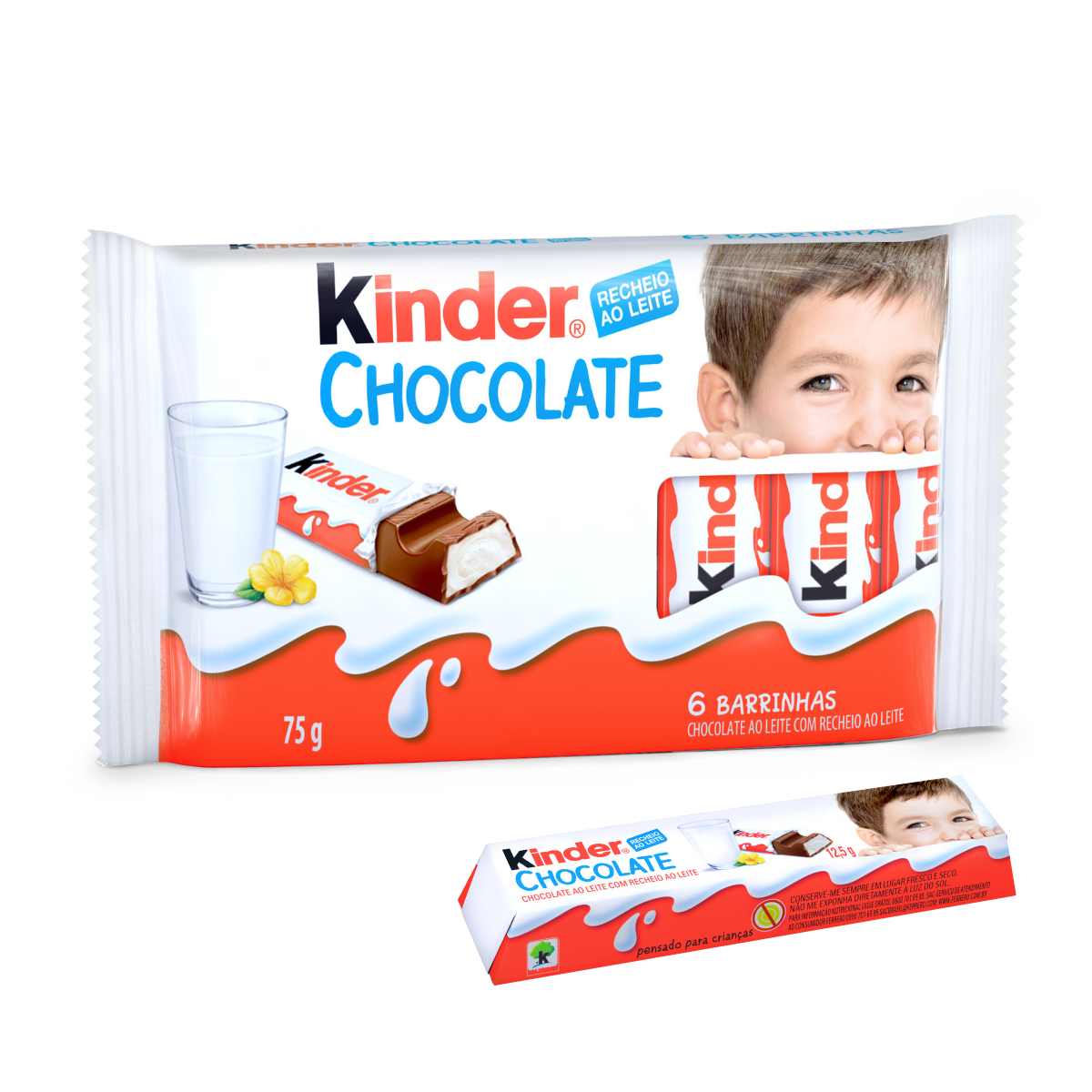 Chocolate Kinder Pacote 6 Barrinhas