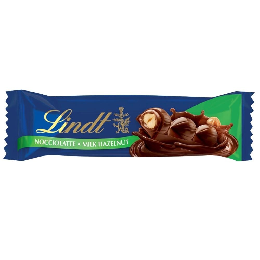 Chocolate Lindt Barra, Ao Leite com Avelã, Barrinha de 35g