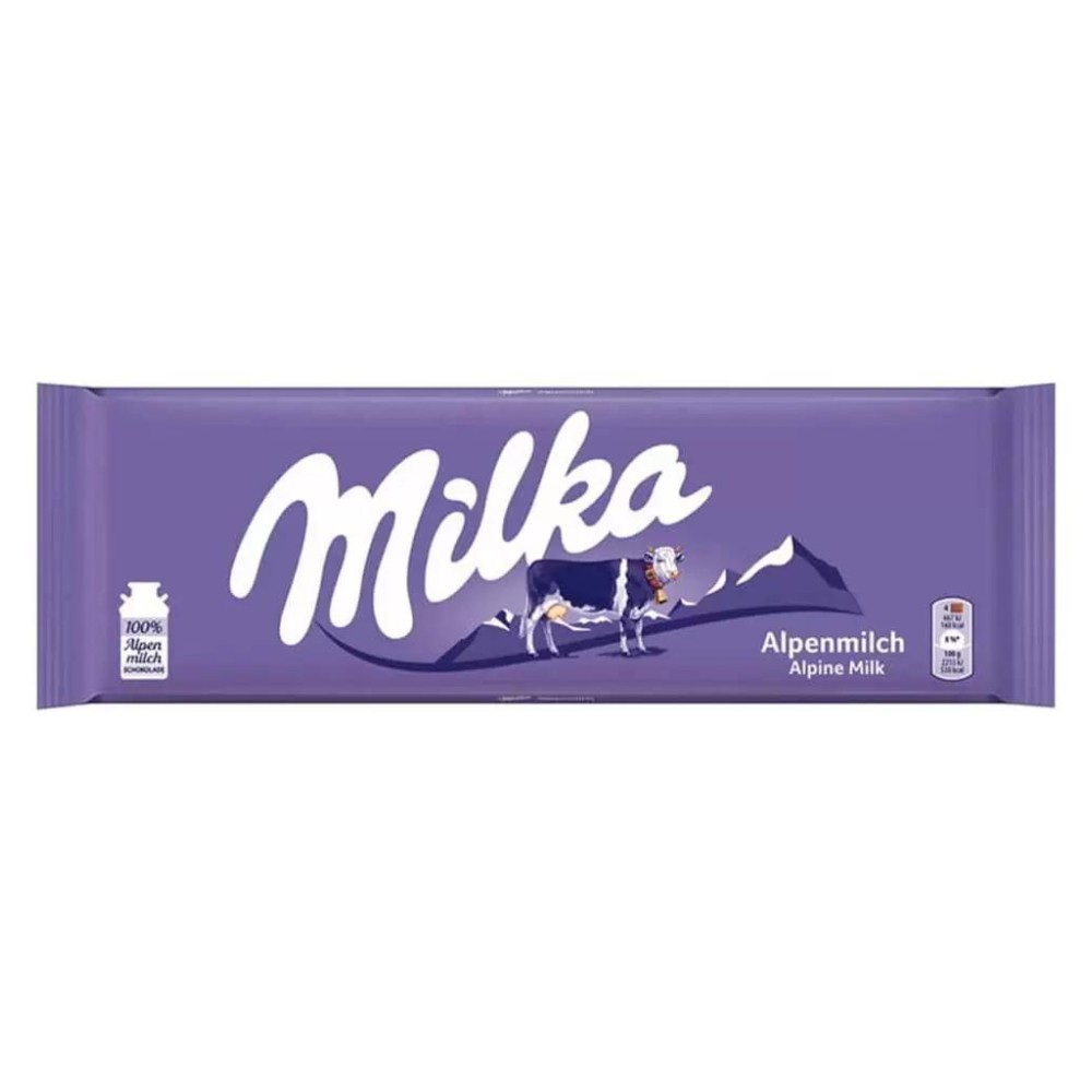 Chocolate Milka, Leite Alpino, Barra 270g