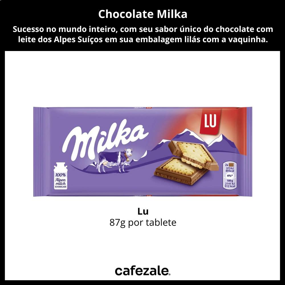 Chocolate Milka, Lu, Barra 87g